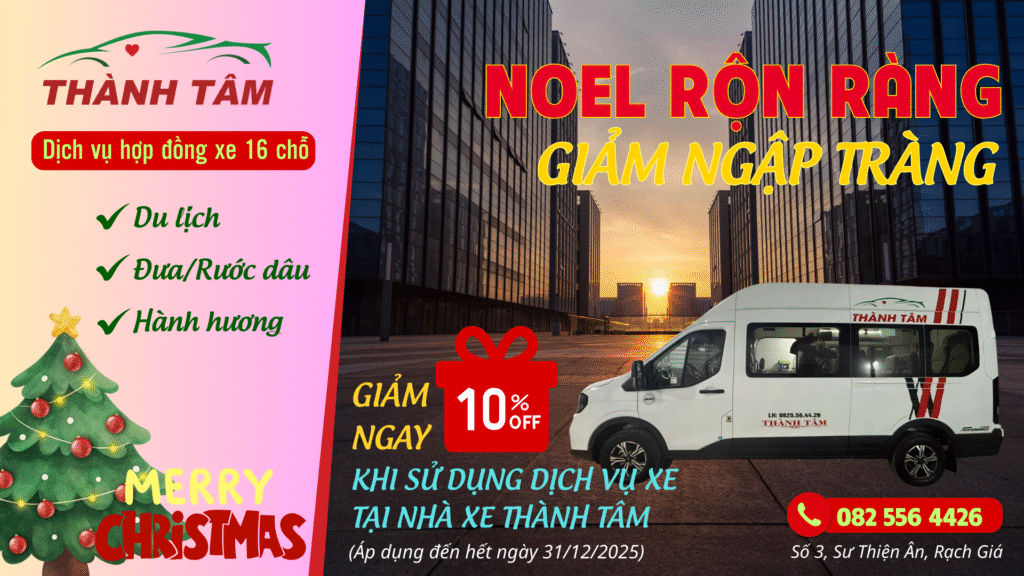 Dịch Vụ Cho Thuê Xe 16 Chỗ An Toàn – Tiện Nghi – Giá Tốt Tại Nhà Xe Thành Tâm
